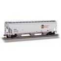 Trinity 5161 3-Bay Covered Hopper - Ready to Run -- Canadian Pacific SOO 121728 (gray, black, HO, Bachmann Industries 70637
