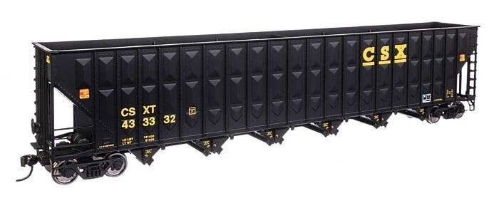73′ Greenville 7,000 Cubic Foot Wood Chip Hopper - Ready to Run -- CSX 433332, HO, WalthersMainline 56342