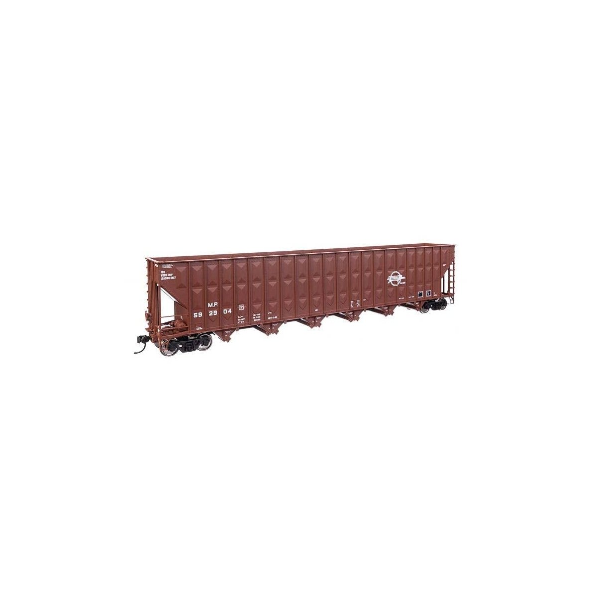 73′ Greenville 7,000 Cubic Foot Wood Chip Hopper - Ready to Run -- Missouri Pacific 592904, HO, WalthersMainline 56355
