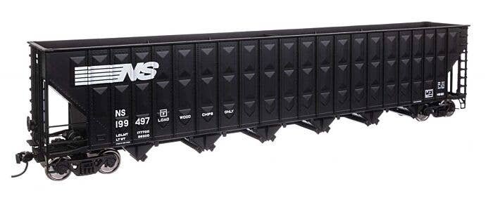73′ Greenville 7,000 Cubic Foot Wood Chip Hopper - Ready to Run -- Norfolk Southern 199497, HO, WalthersMainline 56360
