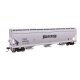 60′ NSC 5150 3-Bay Covered Hopper - Ready to Run -- Richardson TRGX 855060, HO, WalthersMainline 7752