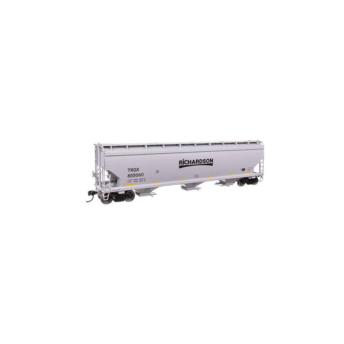 60′ NSC 5150 3-Bay Covered Hopper - Ready to Run -- Richardson TRGX 855060, HO, WalthersMainline 7752