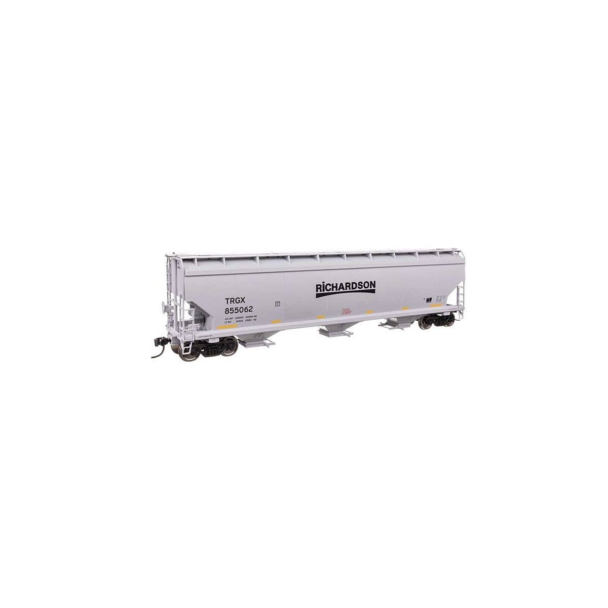 60′ NSC 5150 3-Bay Covered Hopper - Ready to Run -- Richardson TRGX 855062, HO, WalthersMainline 7753