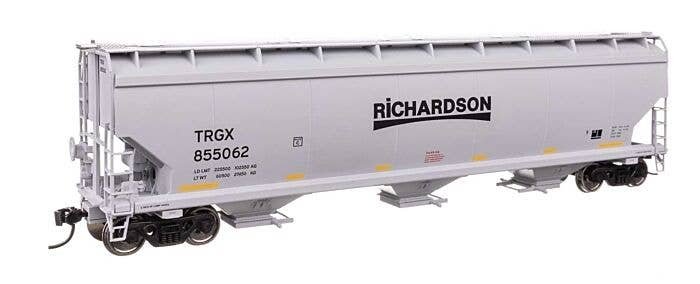 60′ NSC 5150 3-Bay Covered Hopper - Ready to Run -- Richardson TRGX 855062, HO, WalthersMainline 7753