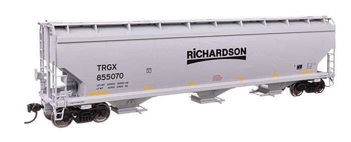 60′ NSC 5150 3-Bay Covered Hopper - Ready to Run -- Richardson TRGX 855070, HO, WalthersMainline 7754