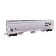 60′ NSC 5150 3-Bay Covered Hopper - Ready to Run -- Canadian National 386524, HO, WalthersMainline 7743