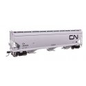 60′ NSC 5150 3-Bay Covered Hopper - Ready to Run -- Canadian National 386524, HO, WalthersMainline 7743