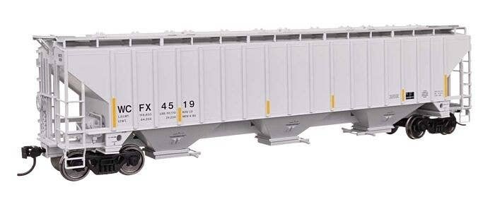57′ Trinity 4750 3-Bay Covered Hopper - Ready to Run -- General Electric Rail Service WCFX 4519, HO, WalthersMainline 49077