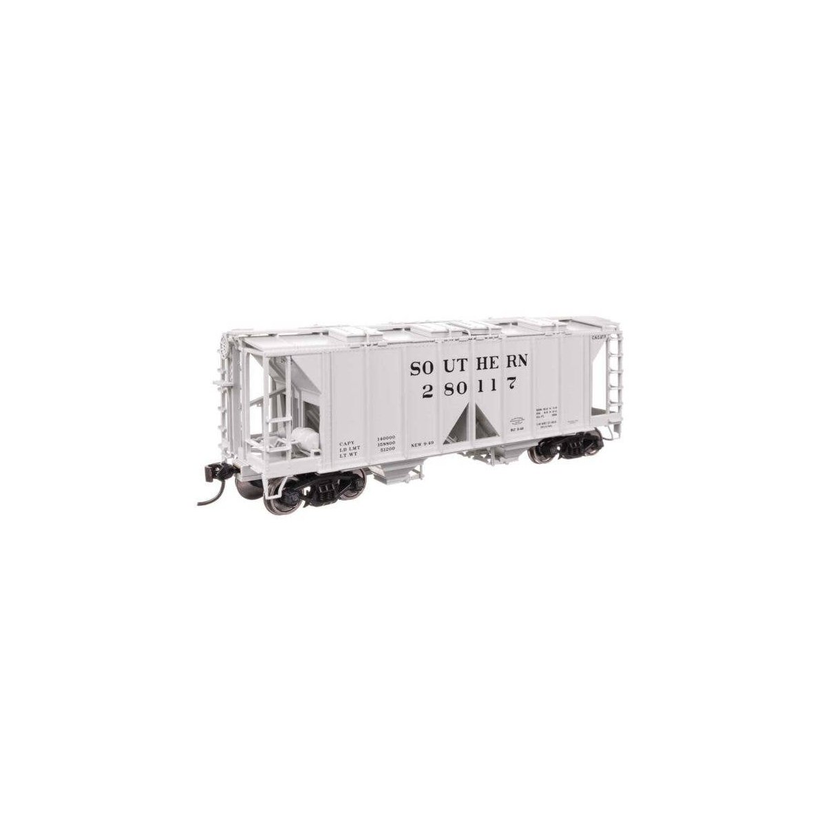 ACF 1958 Cu Ft Covered Hopper - Ready to Run -- Southern Railway 280117, HO, WalthersMainline 49724