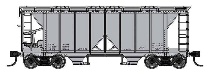 ACF 1958 Cu Ft Covered Hopper - Ready to Run -- Data Only, HO, WalthersMainline 49701