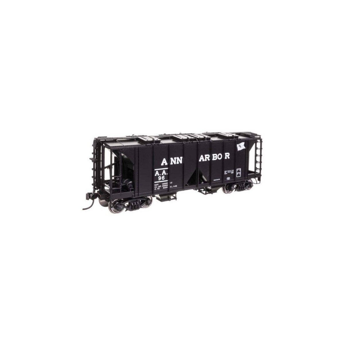 ACF 1958 Cu Ft Covered Hopper - Ready to Run -- Ann Arbor 96, HO, WalthersMainline 49702