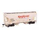 39′ Trinity 3281 2-Bay Covered Hopper - Ready-to-Run -- Keg River 244068, HO, WalthersMainline 49315