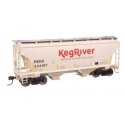 39′ Trinity 3281 2-Bay Covered Hopper - Ready-to-Run -- Keg River 244197, HO, WalthersMainline 49316
