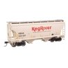 39′ Trinity 3281 2-Bay Covered Hopper - Ready-to-Run -- Keg River 244197, HO, WalthersMainline 49316