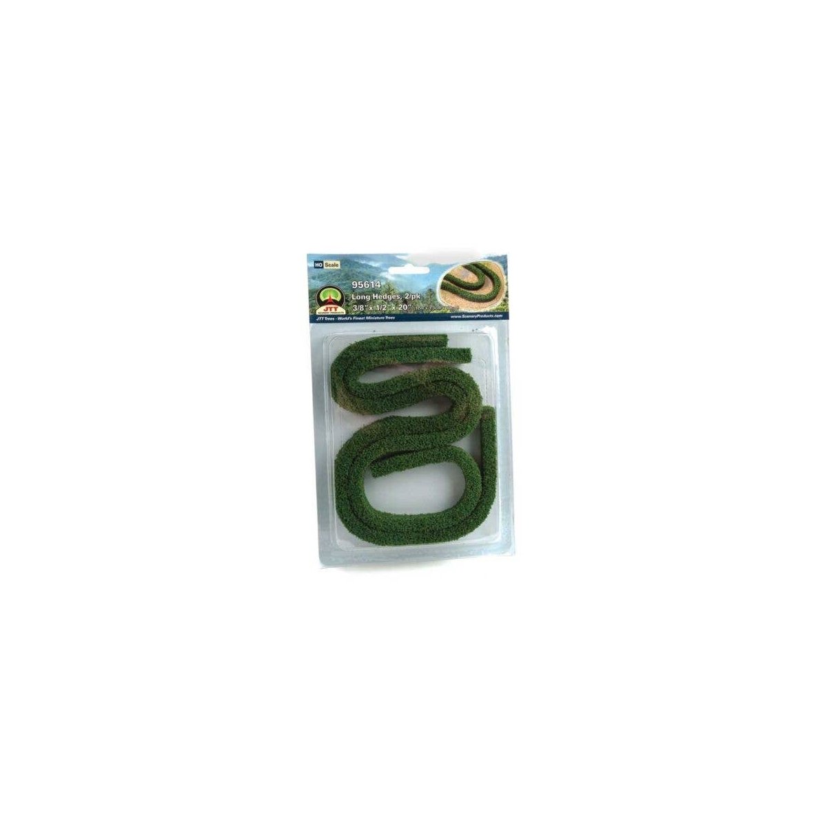 Long Hedges -- 3/8 x 1/2 x 20′ pkg(2), ALL, JTT Miniature Tree 95614