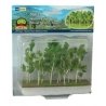 Woods Edge Trees -- Pastel Green - 3 to 3-1/2′ 7.6 to 8.9cm pkg(14), ALL, JTT Miniature Tree 95620