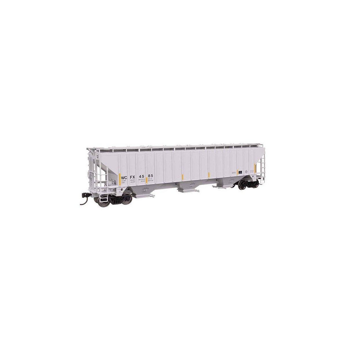 57′ Trinity 4750 3-Bay Covered Hopper - Ready to Run -- General Electric Rail Service WCFX 4521, HO, WalthersMainline 49079