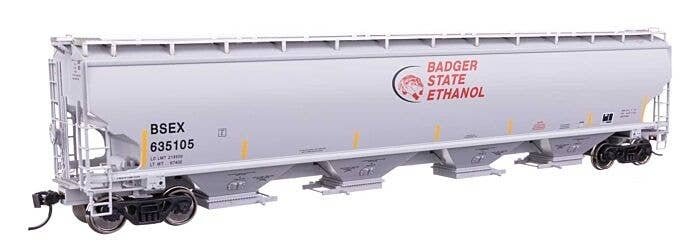 67′ Trinity 6351 4-Bay Covered Hopper - Ready to Run -- Badger State Ethanol BSEX 635105, HO, WalthersProto 110313