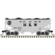 55-Ton Fishbelly Hopper with Load - Ready to Run -- Norfolk & Western 96964 (gray, bl, N, Atlas Model Railroad Co. 50007297