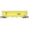 56′ ACF Center-Flow Covered Hopper - Ready to Run - Silver Series(R) -- Chicago & North West, HO, Bachmann Industries 17559