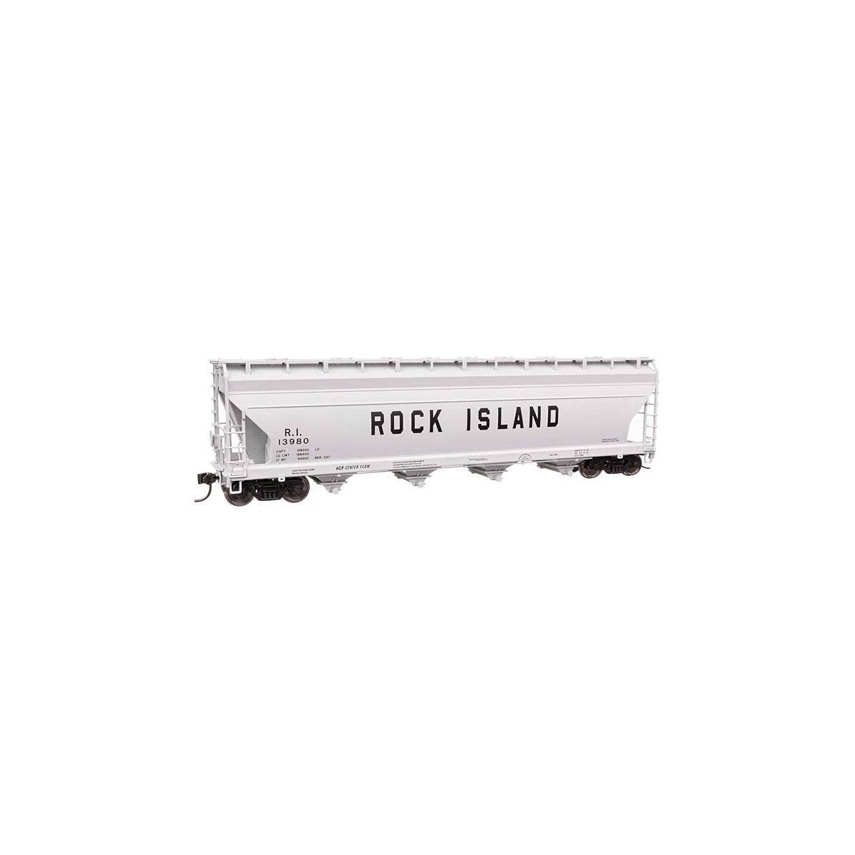 ACF 5250 4-Bay Centerflow Covered Hopper - Ready to Run -- Rock Island 13980, HO, WalthersMainline 49215