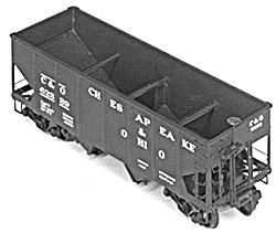 36′ USRA 2-Bay Open Steel Hopper - Kit -- Undecorated, HO, Tichy Train Group 4027