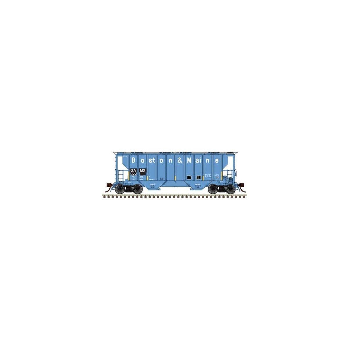 Portec 3000 2-Bay Covered Hopper - Ready to Run - Master(R) -- General American de M, HO, Atlas Model Railroad Co. 20007694