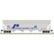 ACF 5250 4-Bay Centerflow Hopper - Ready to Run -- Rocor Resins 945278 (gray, blue, black), N, Trainman 50007119