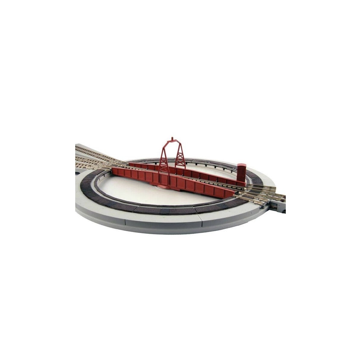 Electric Turntable - Unitrack -- Kit - 8-9/16` 21.7cm Diameter x 1/2` Deep/Thick 1.2cm, 6-5/16` 16cm Bri, N, Kato USA Inc 2028