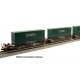 Gunderson Maxi-I 5-Unit Container Well Car w/40′ Containers - Ready to Run -- BNSF Railway 238403 , N, Kato USA Inc 1066210
