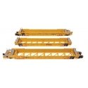 NSC Articulated 3-Unit 53′ Well Car - Ready-to-Run -- TTX 787332, HO, WalthersMainline 55834