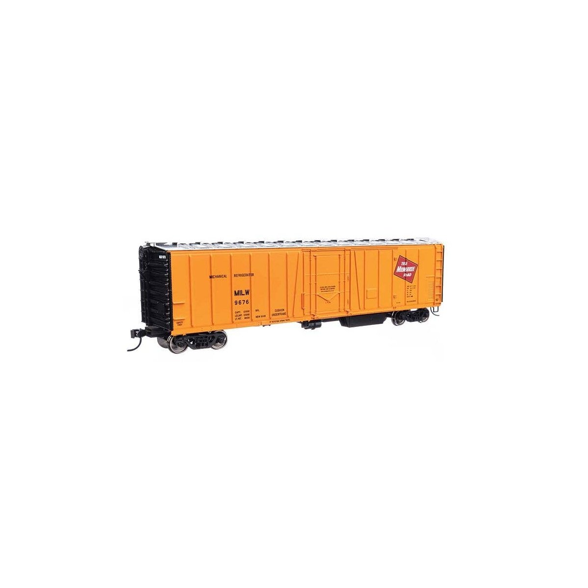 50′ AAR Mechanical Refrigerator Car - Ready-to-Run -- Milwaukee Road 9676, HO, WalthersMainline 3787