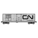 40′ Steel Reefer w/Plug Doors - Kit -- Canadian National 211805 (aluminum, black, Noodle Logo), HO, Accurail Inc 8516