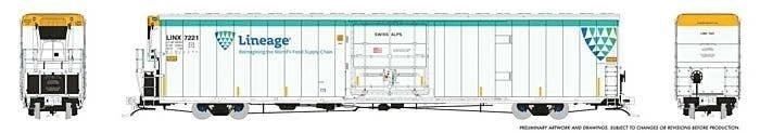 Greenbrier 72′ IL 7780 Mechanical Reefer - Ready to Run -- Lineage Random From Set 1 (white,, HO, Rapido Trains Inc 167503A