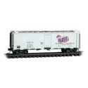 40′ Steel Ice Reefer - Ready to Run -- Bar Bee Meat Packing Company URTX 67306 (white, red, b, N, Micro Trains Line 5900300