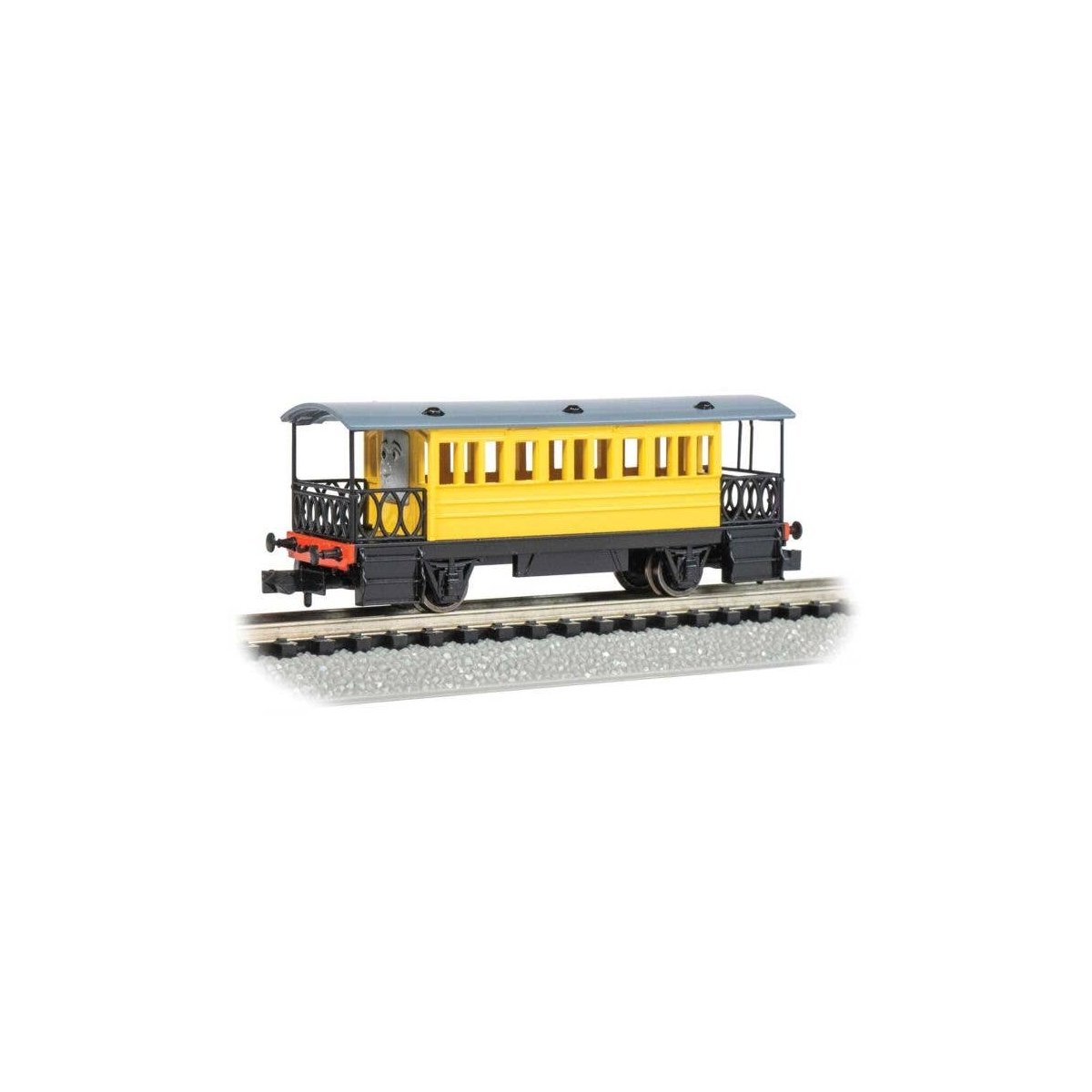 Thomas and Friends(TM) Passenger Car - Standard DC -- Hannah (yellow, black), N, Bachmann Industries 76088