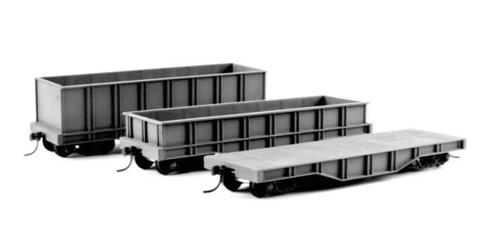 3-in-1 Mill Gondola 3-Pack - Kit -- Undecorated, HO, State Tool & Die 775