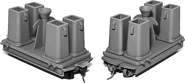 Large Bottom-Pour Ingot Car w/Molds - Kit -- Undecorated, HO, State Tool & Die 737