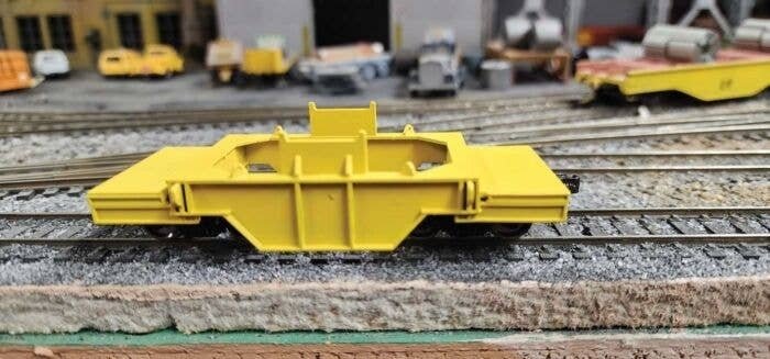 Steel Mill Ladle Buffer Car - Kit -- With Trucks, Kadee Couplers, Metal Wheels (undecorated), HO, State Tool & Die 713