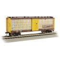 Poultry Stock Car - Ready to Run -- Palace Live Poultry Car Co. 4207 (brown, yellow), HO, Bachmann Industries 15903