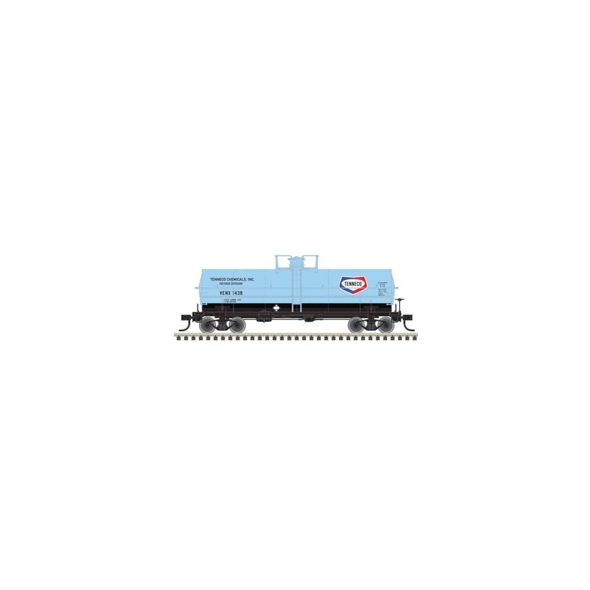 11,000-Gallon Tank Car w/Platform - Ready to Run - Master(R) -- Tenneco Chemicals VE, HO, Atlas Model Railroad Co. 20007357