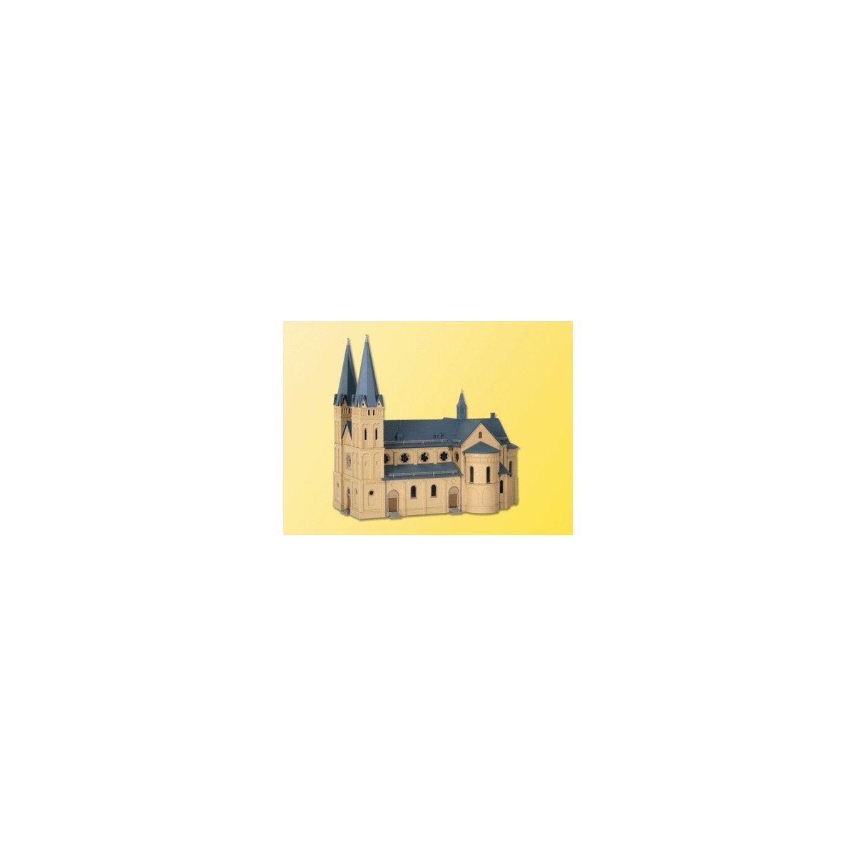 Church -- 11-1/4 x 6-11/16 x 10-1/4′ 28.5 x 17 x 26cm, N, Kibri 37025
