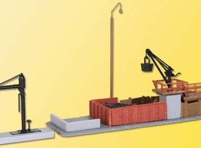 Coaling Point w/Water Tower -- 4-3/4 x 1-5/8` (12 x 4cm) 1-3/4 x 3/8` (4.5 x 1cm), N, Kibri 37434