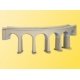 Single Track Curved Stone Viaduct w/Ice Breaker Piers -- 12-3/8 x 1-1/2′ 31 x 3.8cm, N, Kibri 37665
