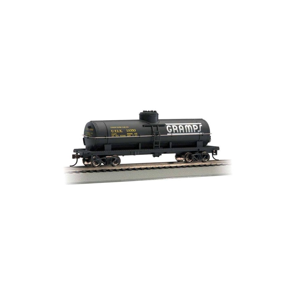 40′ Single-Dome Tank Car - Ready to Run - Silver Series(R) -- Gramps UTLX 11055, HO, Bachmann Industries 17804