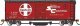 Track Cleaning 40′ Boxcar, Removable Dry Pad - Ready to Run - Silver Series -- Santa Fe 1411, HO, Bachmann Industries 16324