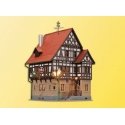 Hotel Rossel in Markgrafler -- 3-7/8 x 3-7/8 x 5-5/16′ 10 x 10 x 13.5cm, HO, Kibri 38744