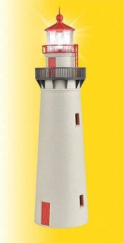 Lighthouse w/LED Beacon -- Kit - 2-1/4` 5.8cm Diameter, 8-3/4` 22.3cm Tall, HO, Kibri 39170