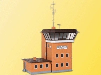 Geislingen/Steige Signal Tower - Kit -- 5-11/16 x 3-1/2 x 5-1/2′ 14.5 x 9 x 14cm, HO, Kibri 39317