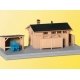 Lineside Building w/Hut -- 18 x 6.5 x 8cm, HO, Kibri 39349